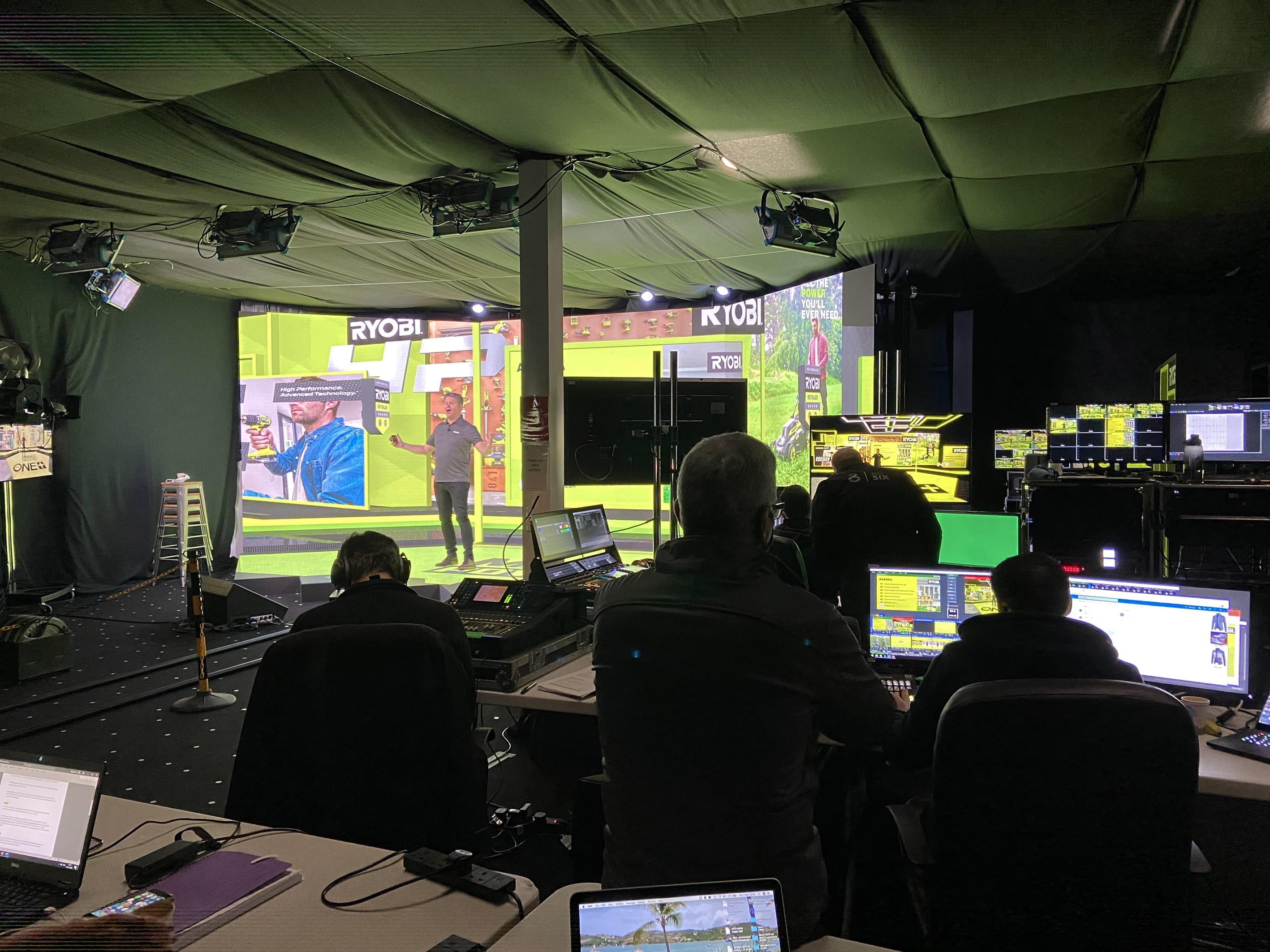 RYOBI XR WEBCAST STAGE - LONDON project photo
